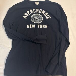 Abercrombie & Fitch Dark Blue Long Sleeve Tee